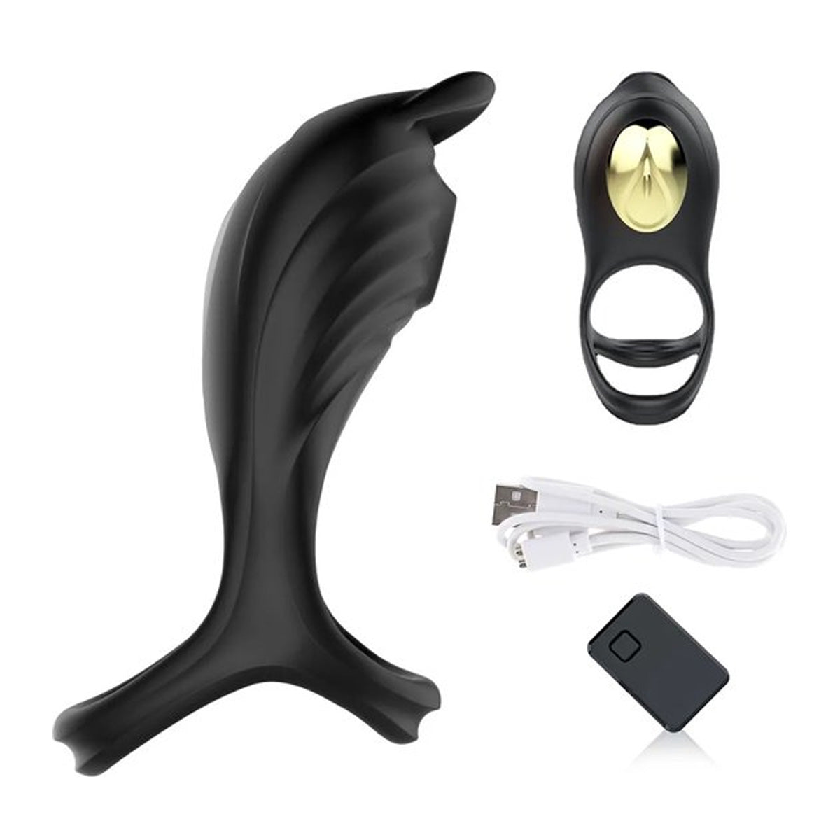 Penisringvibrator met Clitoris Luchtdrukstimulatie