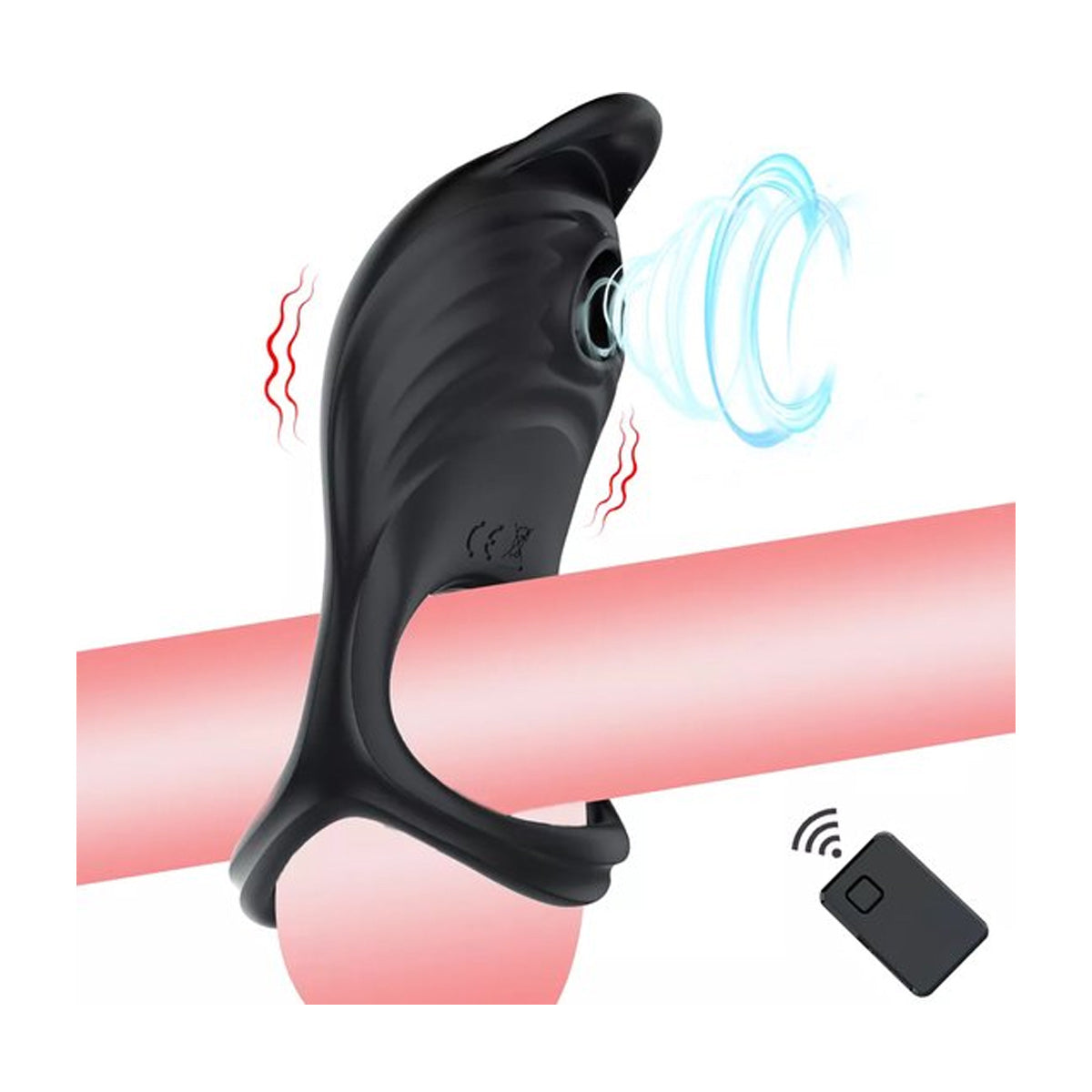 Penisringvibrator met Clitoris Luchtdrukstimulatie