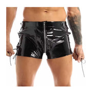 PU Lederen porno korte broek