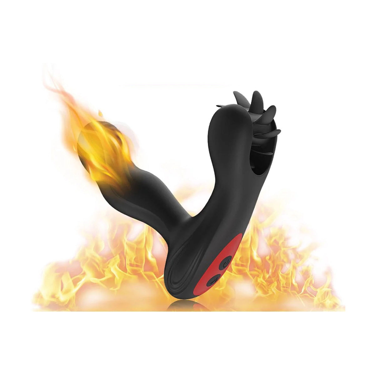 Verwarmde Anale Vibrator met Scrotum Wiel