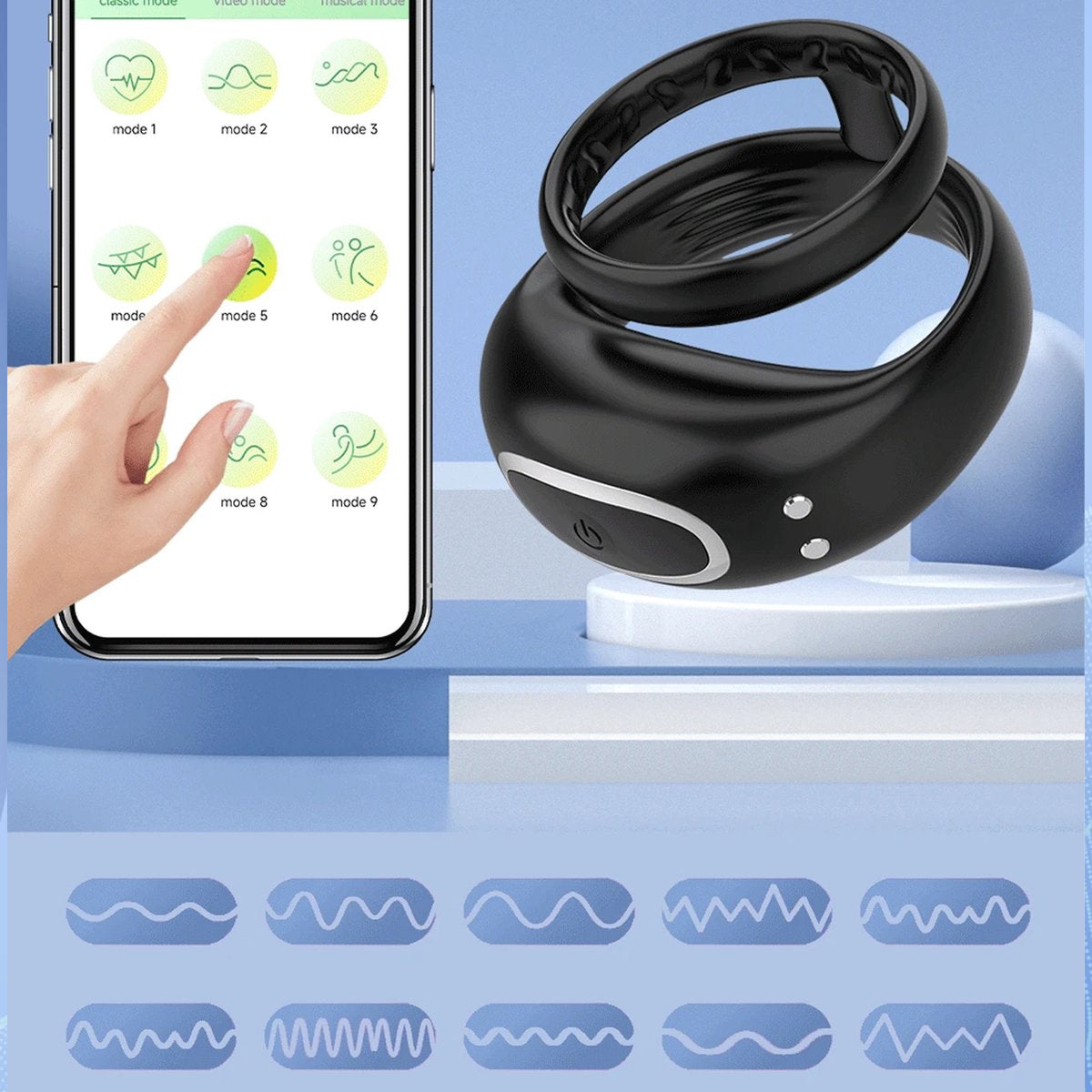 Penisring en Scrotum Vibrator