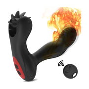 Verwarmde Anale Vibrator met Scrotum Wiel
