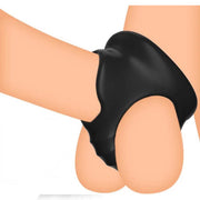 Siliconen Cockring met Ballstretcher