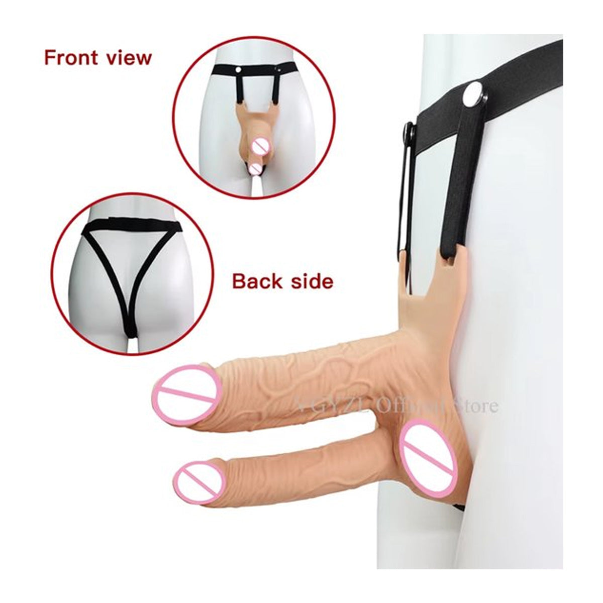 Dubbele Voorbind Dildo vibrator