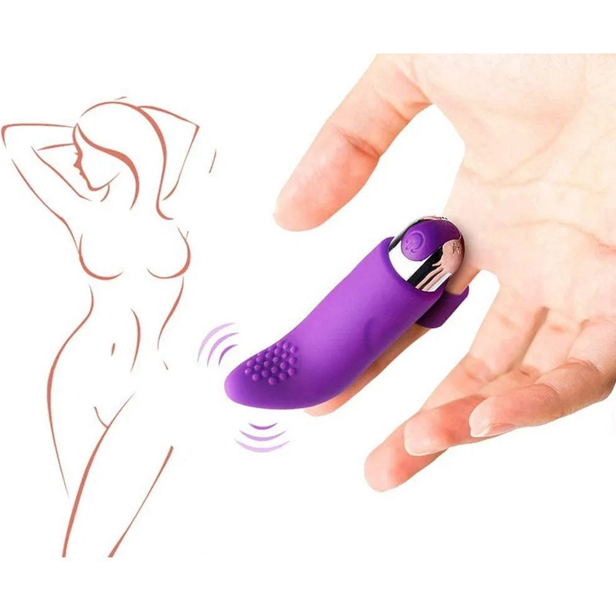 Strap-on Vingervibrator