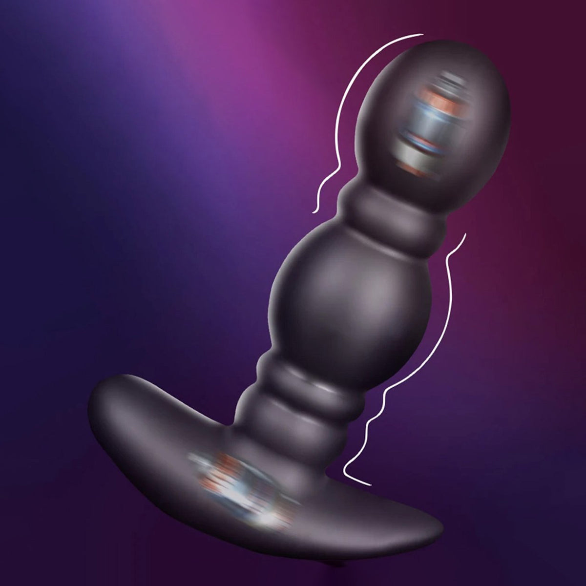 Opblaasbare en vibrerende anale kralen XXL