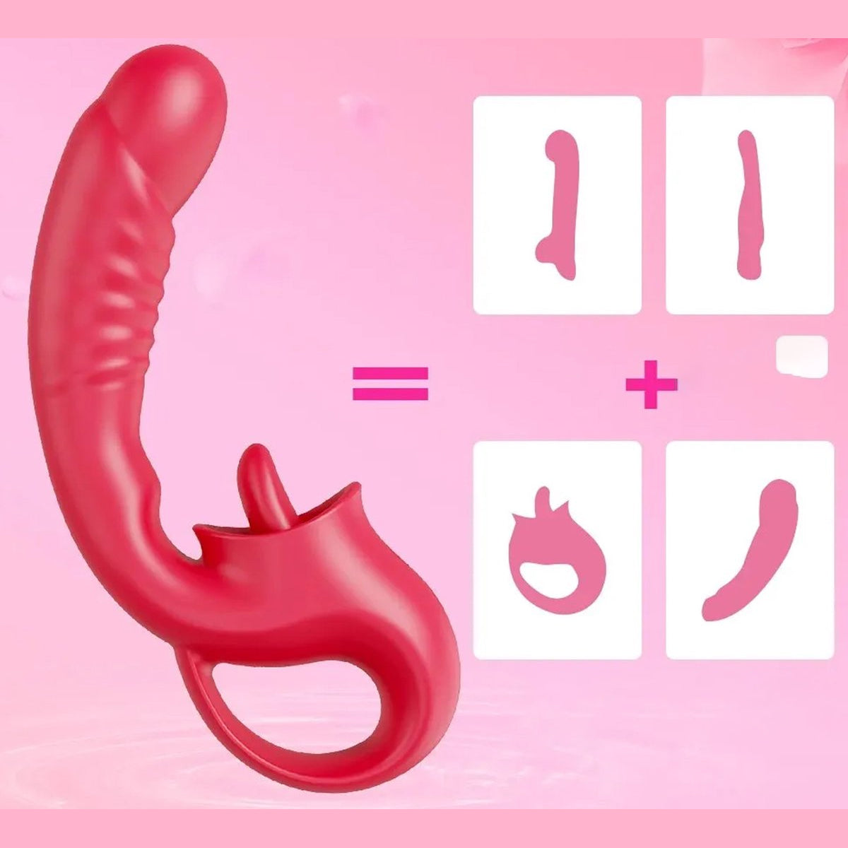 Dildo en lik vibrator