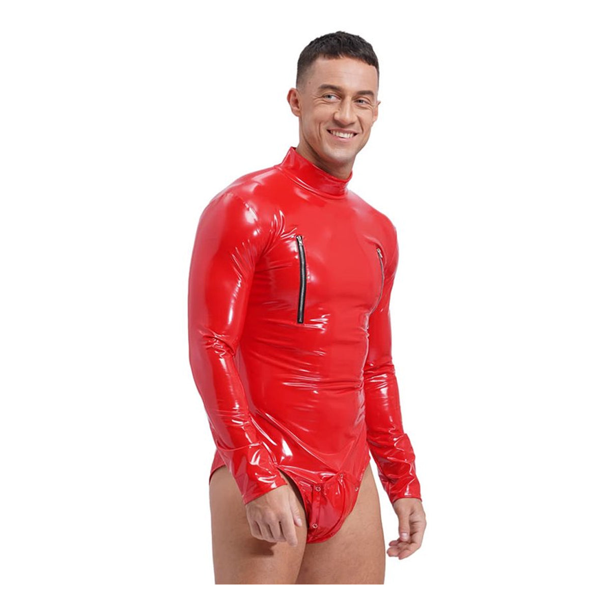 Heren bodysuit Lingerie Lakleer