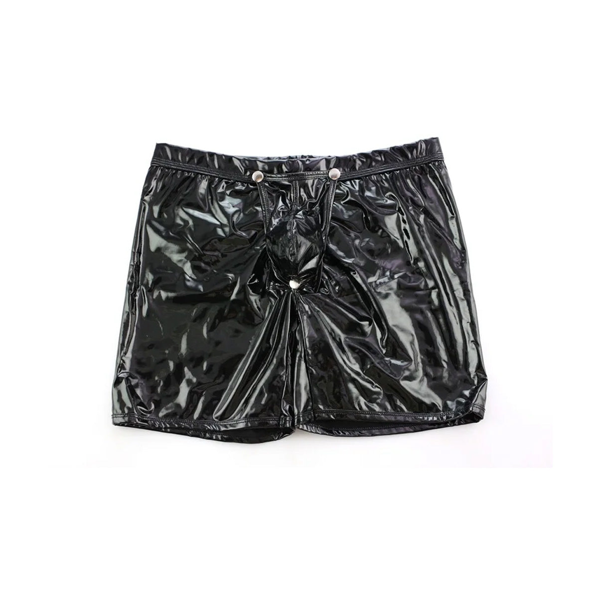 Latex Wetlook Kort Open Kruis