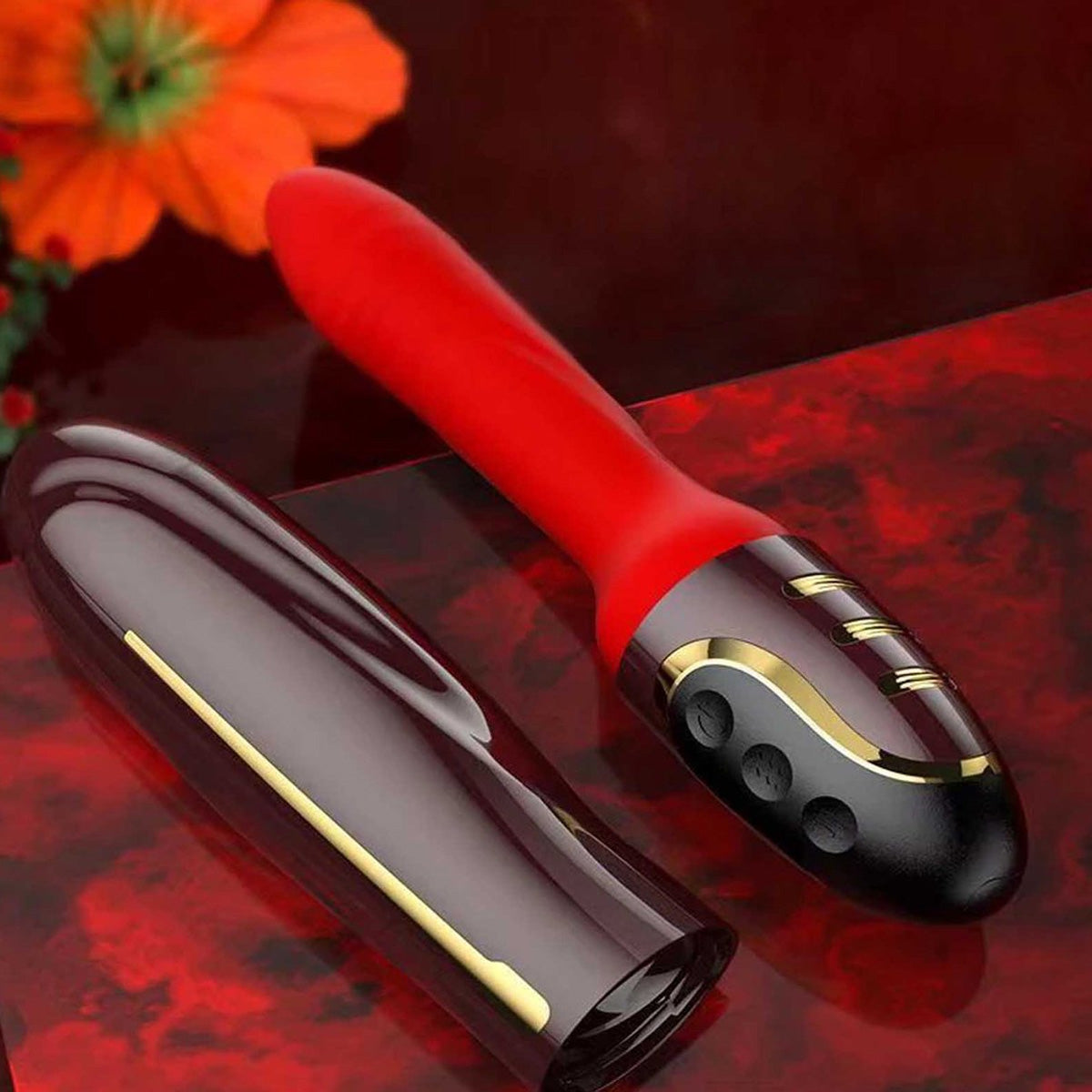 Roterende en Telescopische Dildo