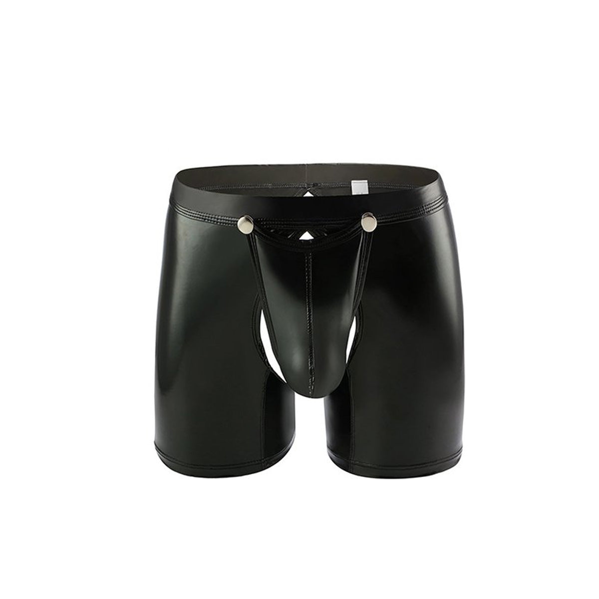 Latex Wetlook Kort Open Kruis