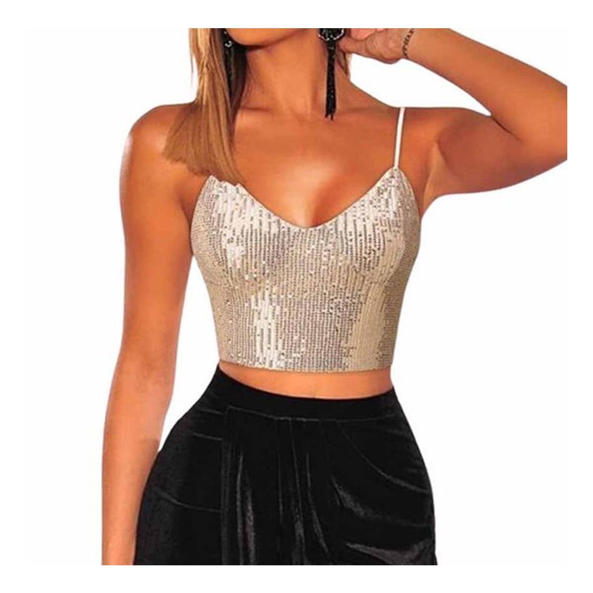 Glitter Crop Top
