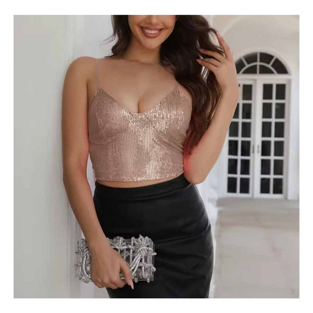 Glitter Crop Top
