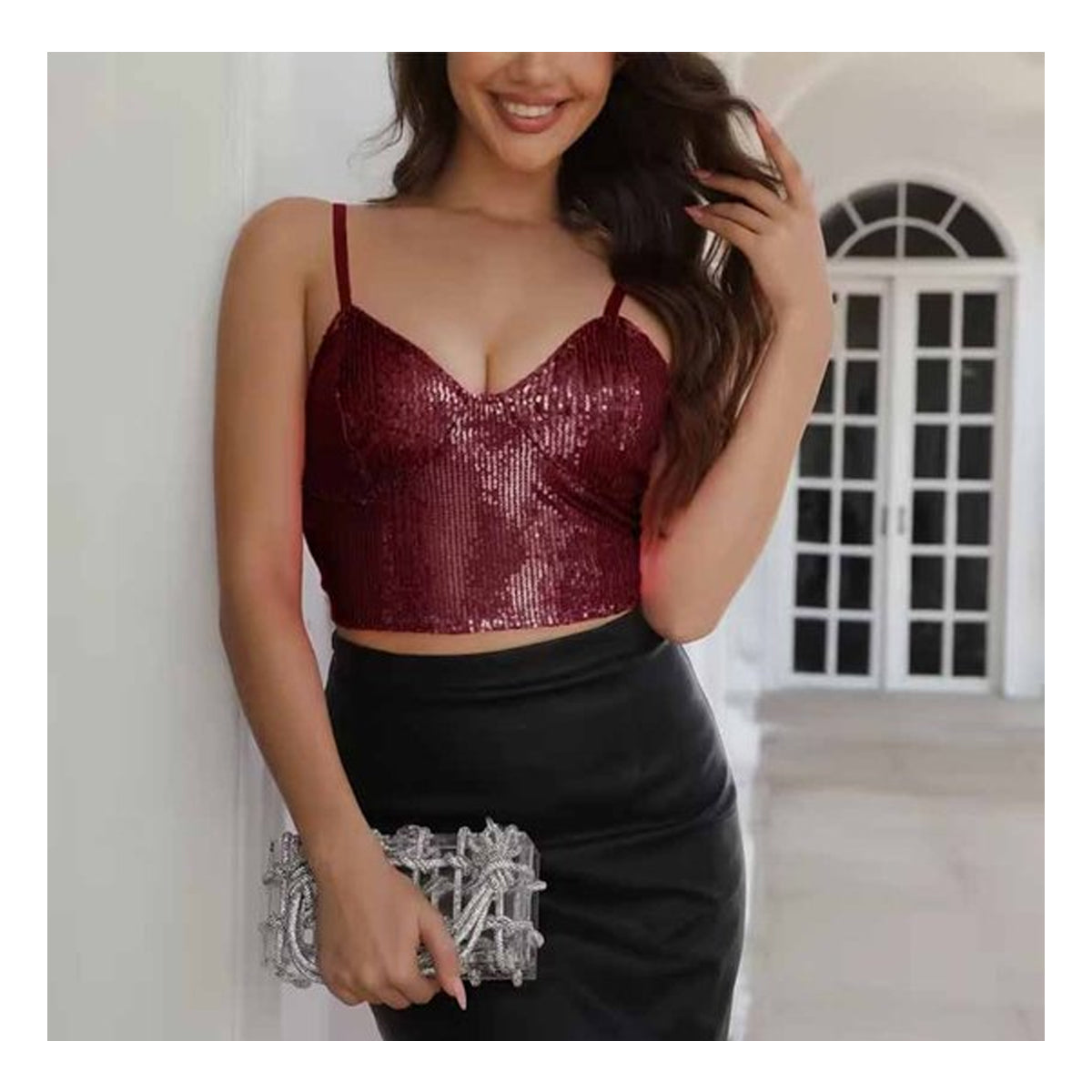Glitter Crop Top