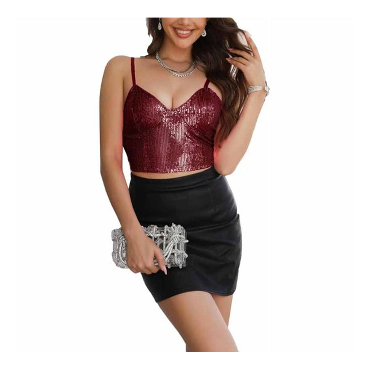 Glitter Crop Top