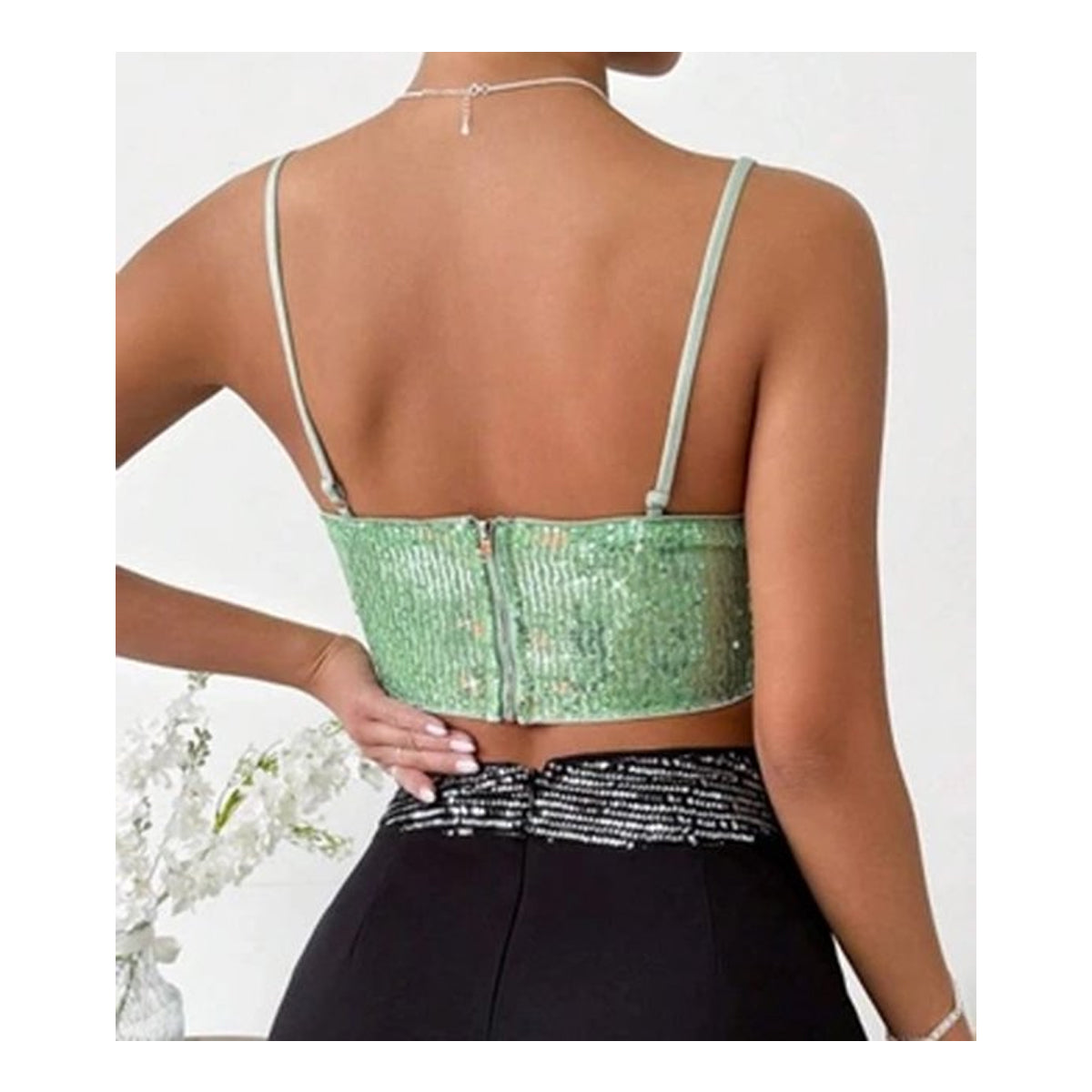 Glitter Crop Top