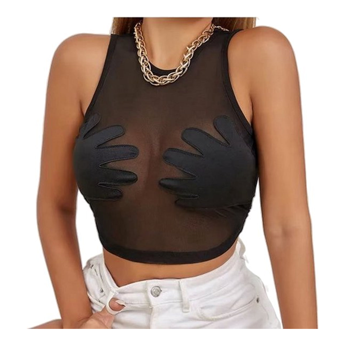 Sexy mouwloze top