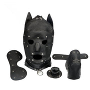 Leren fetisj masker hond