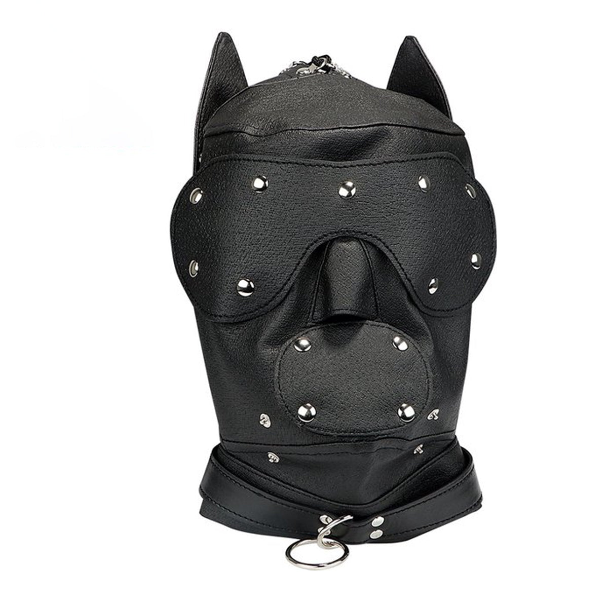 Leren fetisj masker hond
