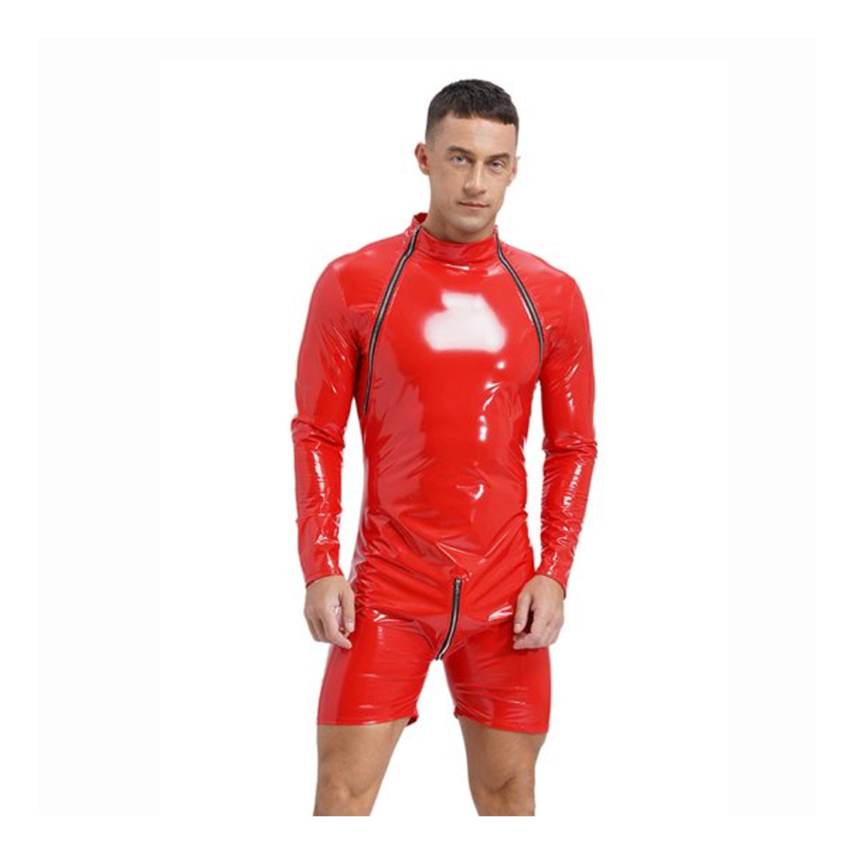 Glanzende Catsuit Heren