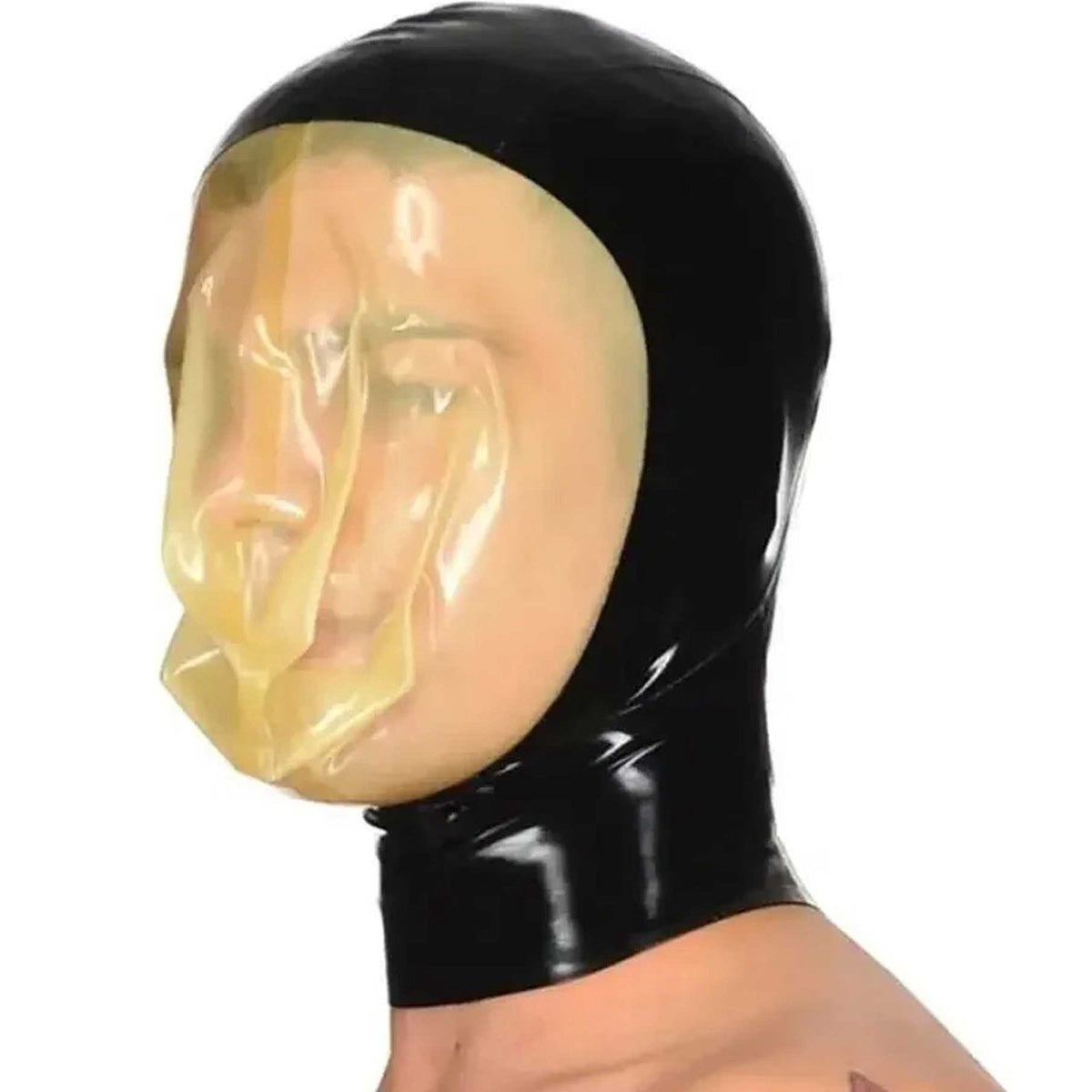 Latex Masker met Transparante Ademhalingszak