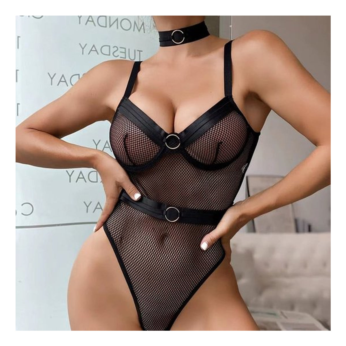 BDSM Mesh bodysuit