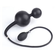 Opblaasbare buttplug met ingebouwde metalen bal