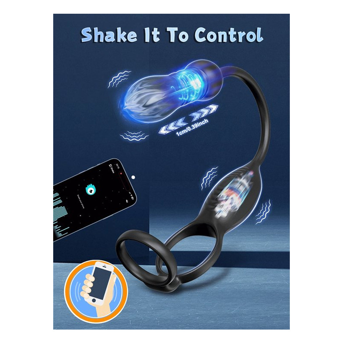 Anale Vibrator met Cockring