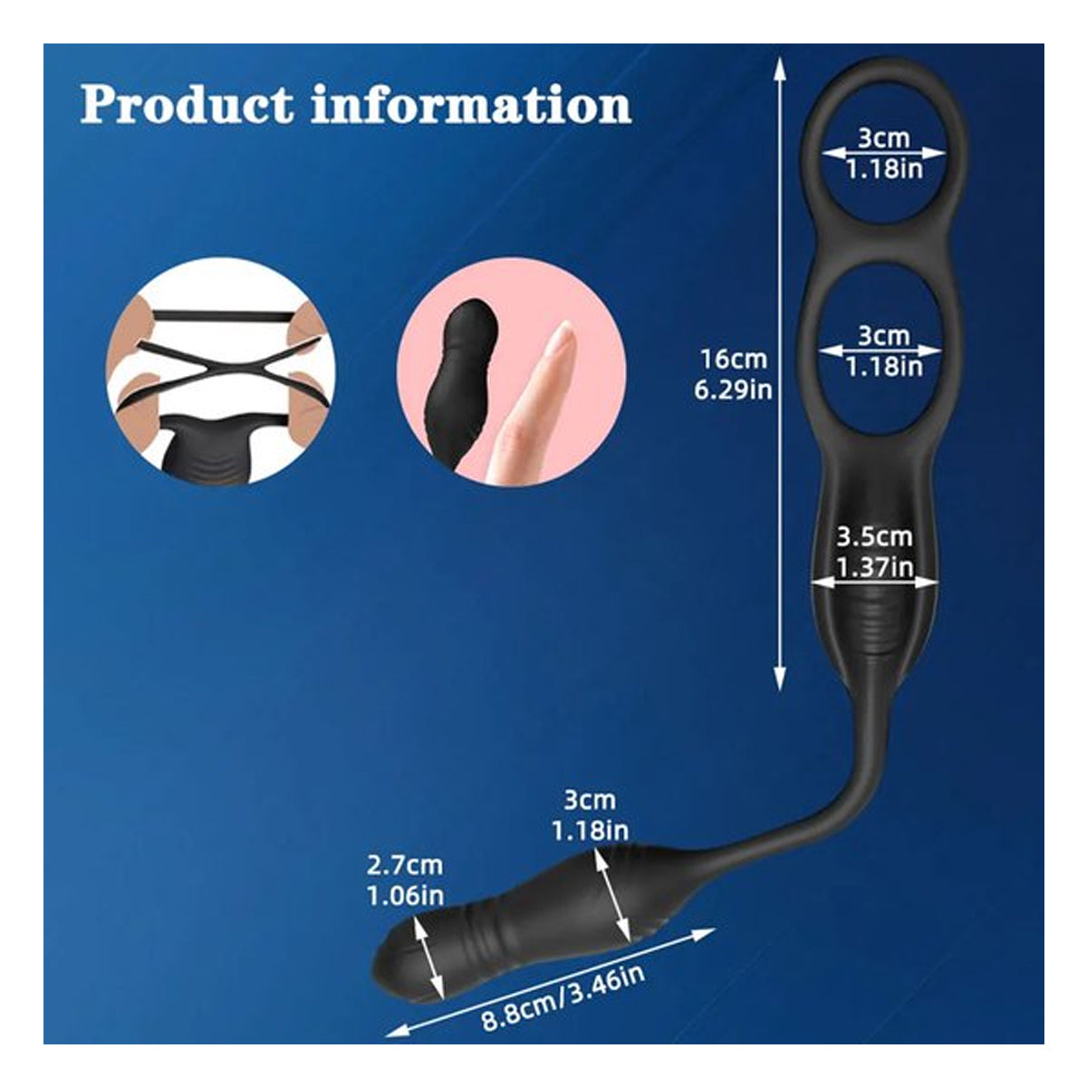 Anale Vibrator met Cockring