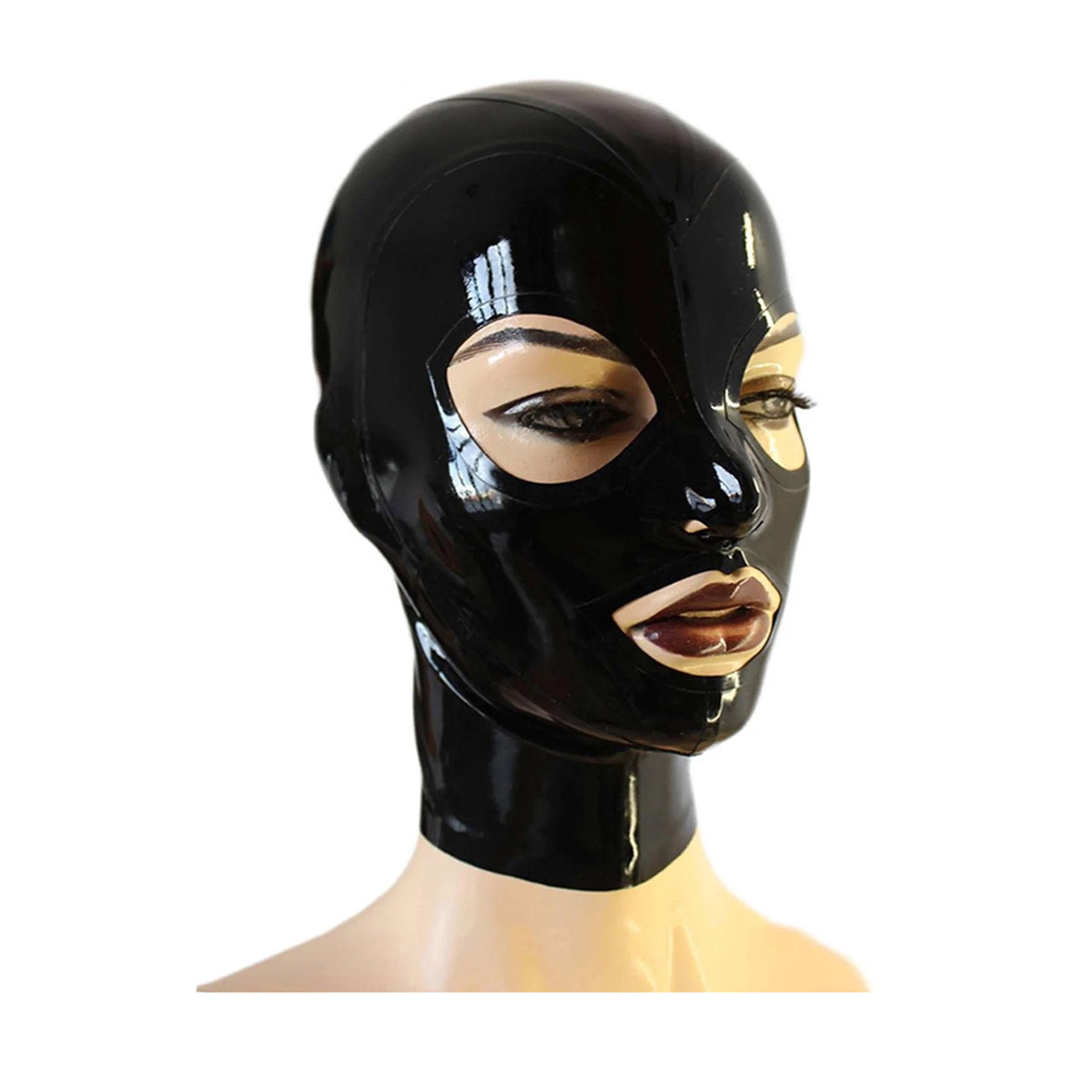 100% Latexmasker Open Ogen en Mond