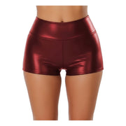 Strakke PU lederen push-up short
