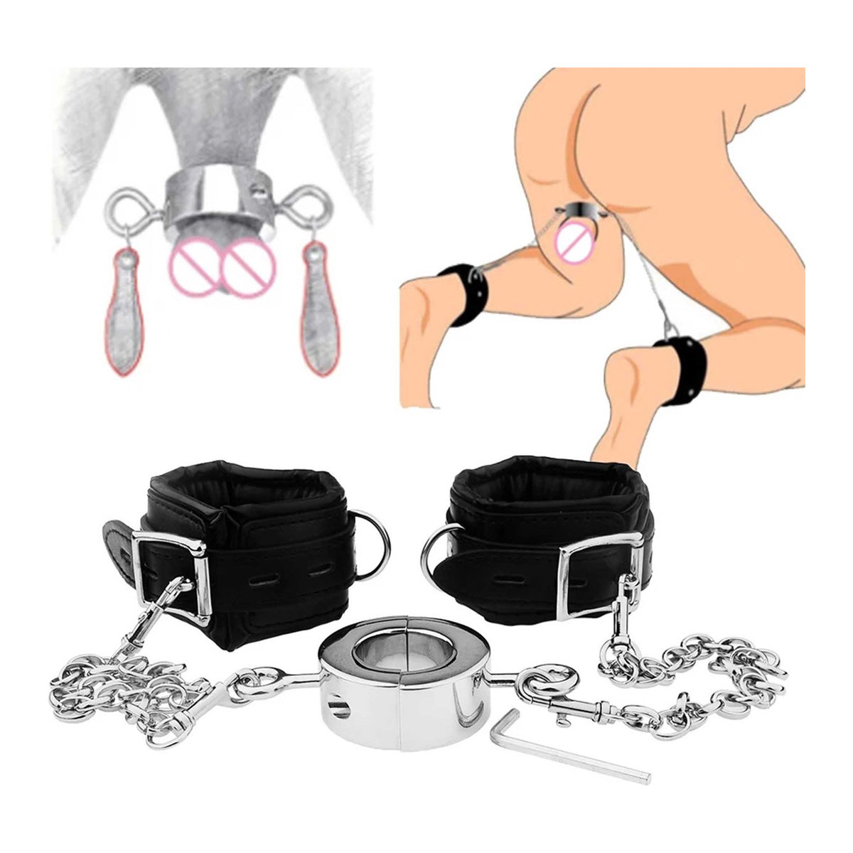 Enkelboeien met Ketting en Ballen Crusher