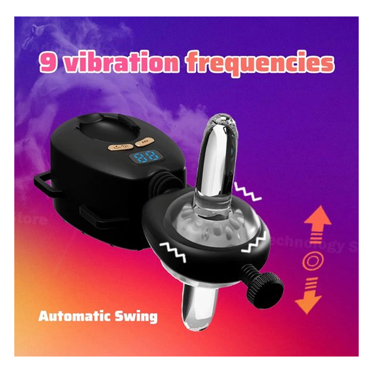 Handsfree Masturbator met harnas