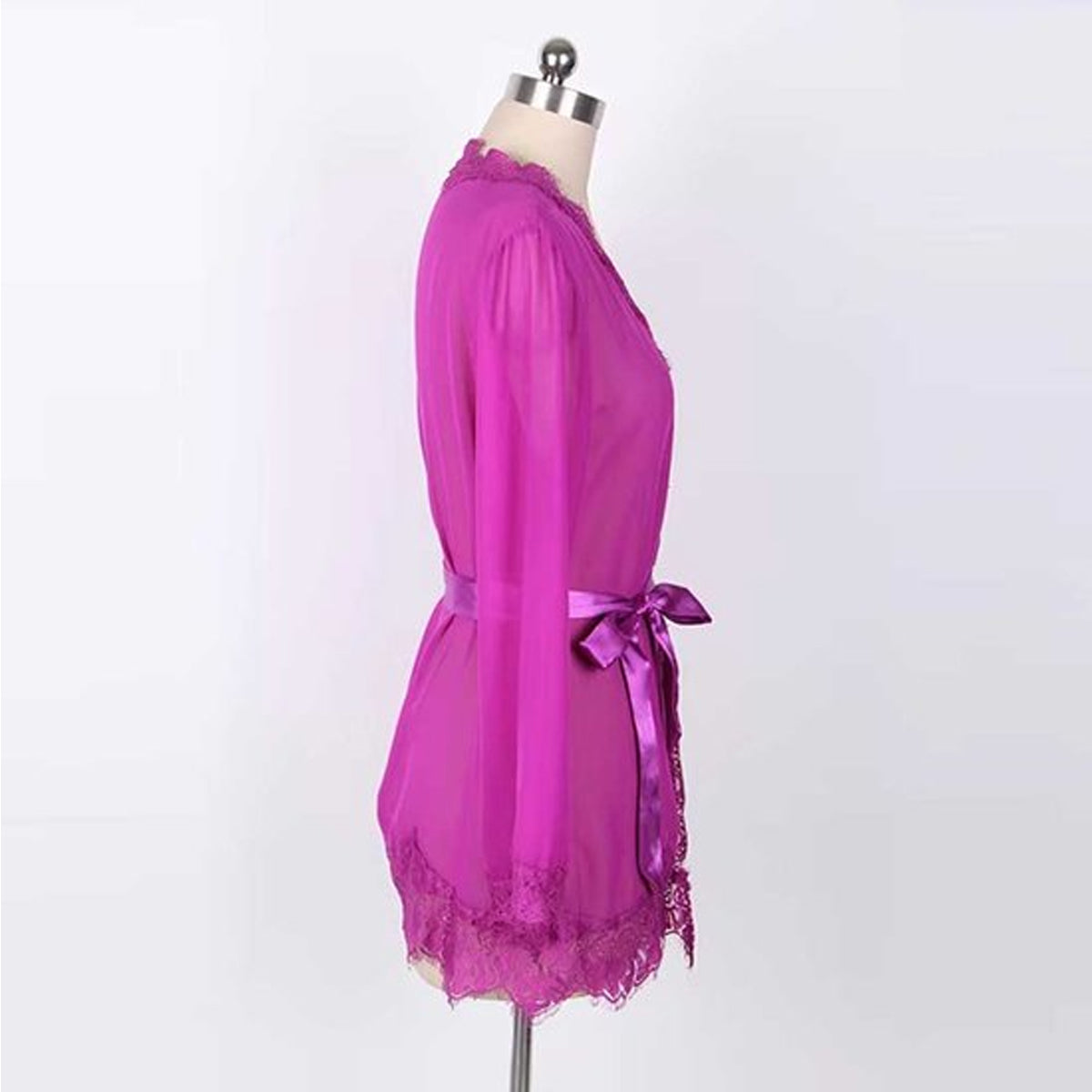 Transparante nachtjurk Purple deluxe