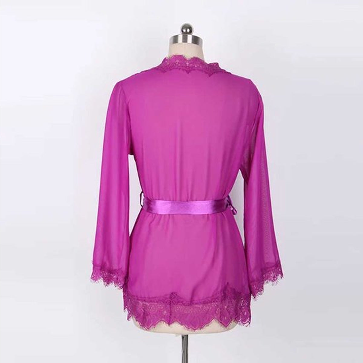 Transparante nachtjurk Purple deluxe