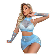 Transparante erotische lingerie set