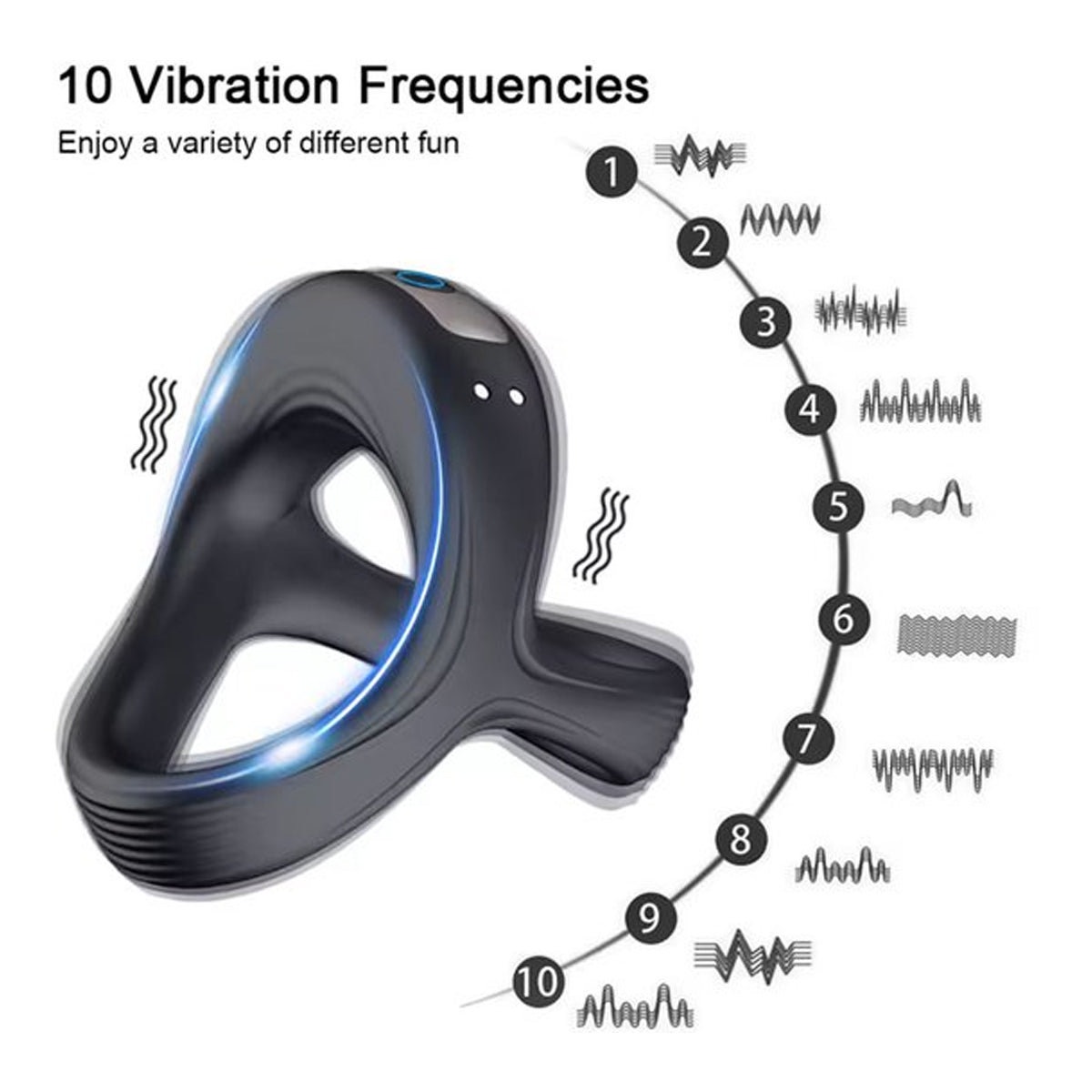Cockring en scrotum vibrator