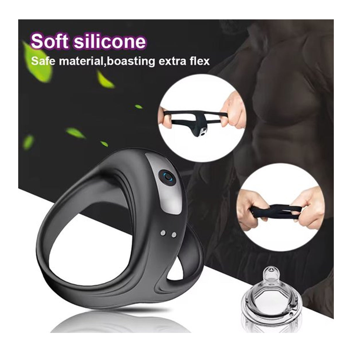 Cockring en scrotum vibrator