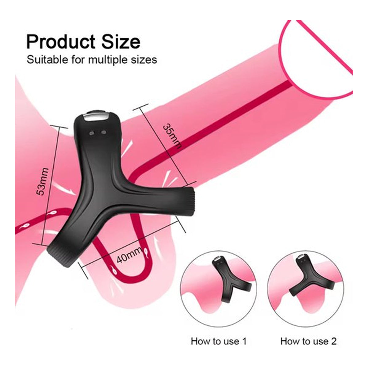 Cockring en scrotum vibrator