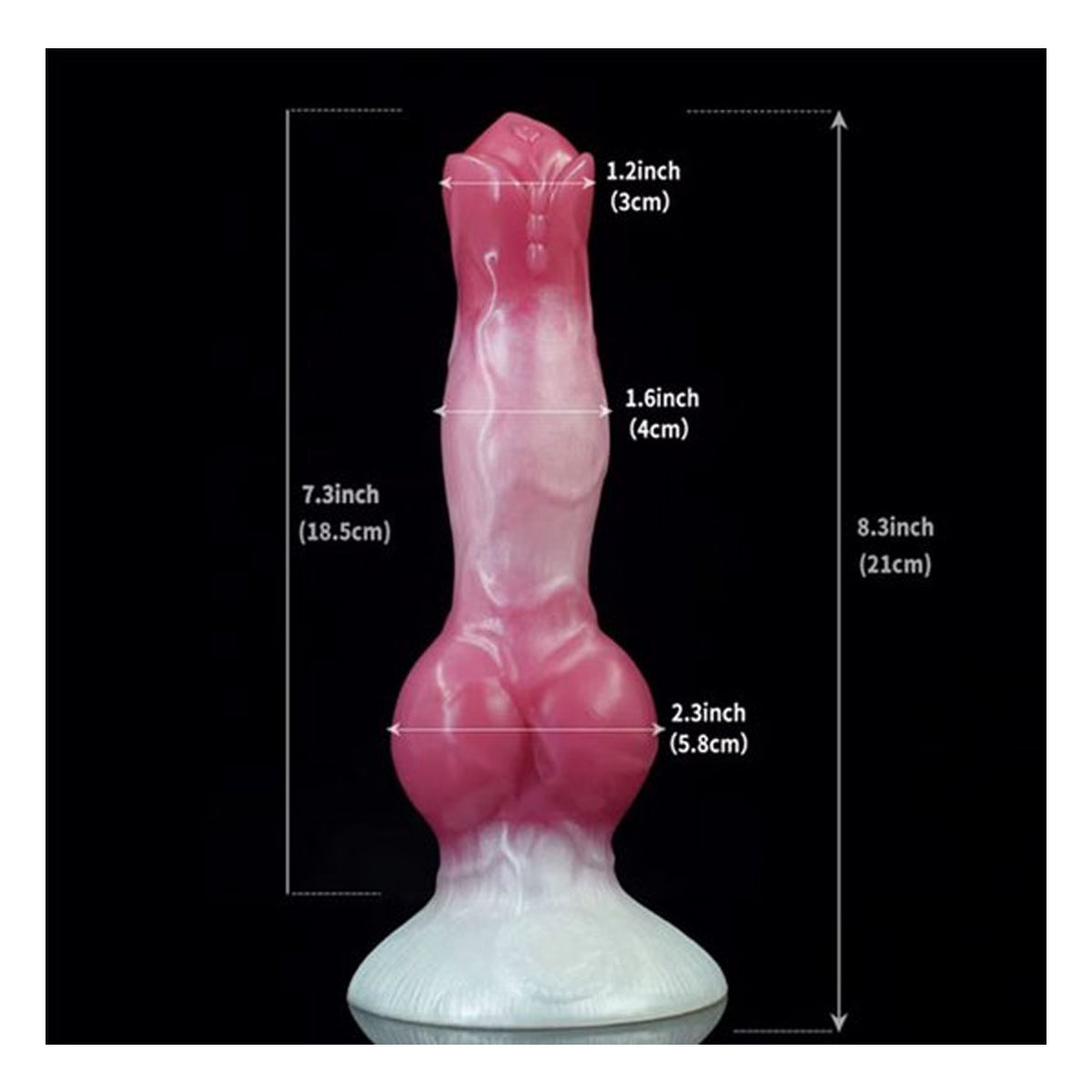 Grote spuitende dildo