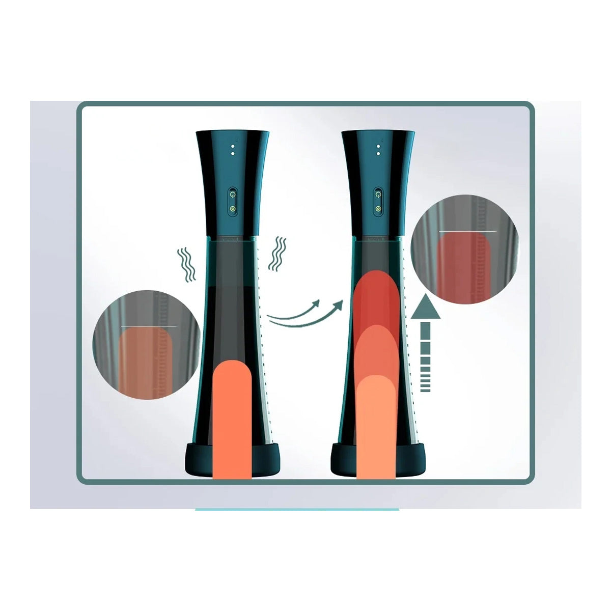 Masturbator + Penispomp (2 in 1)