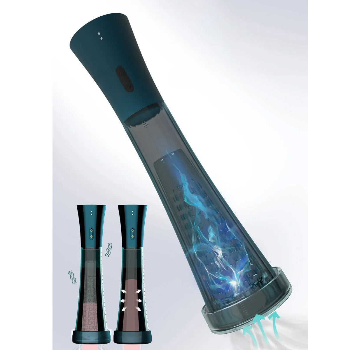 Masturbator + Penispomp (2 in 1)