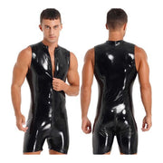 Heren Latex Wetlook jumpsuit deluxe