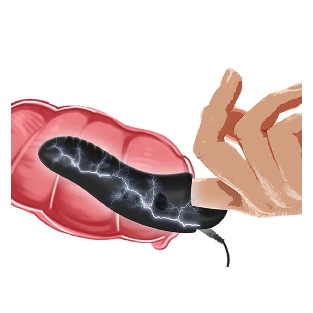 E-stim vinger vibrator