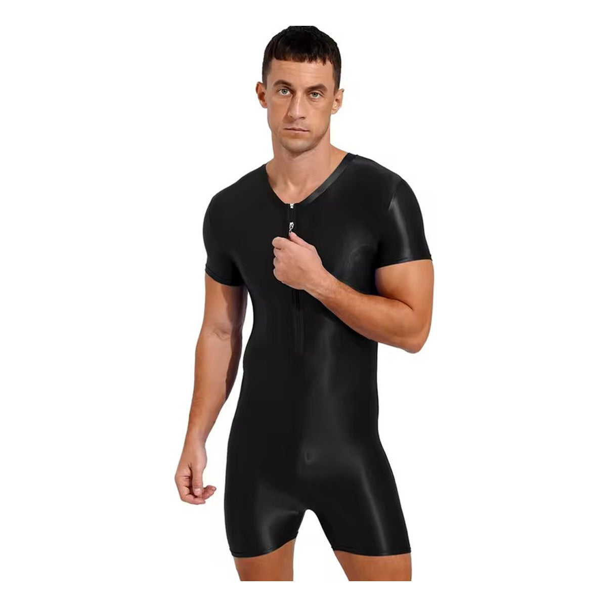 Elastische strakke heren jumpsuit
