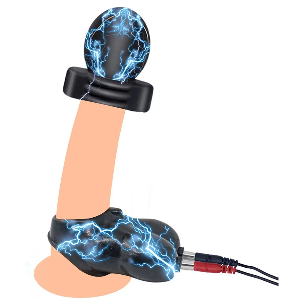 Elektrische stimulatie voor de eikel en balzak