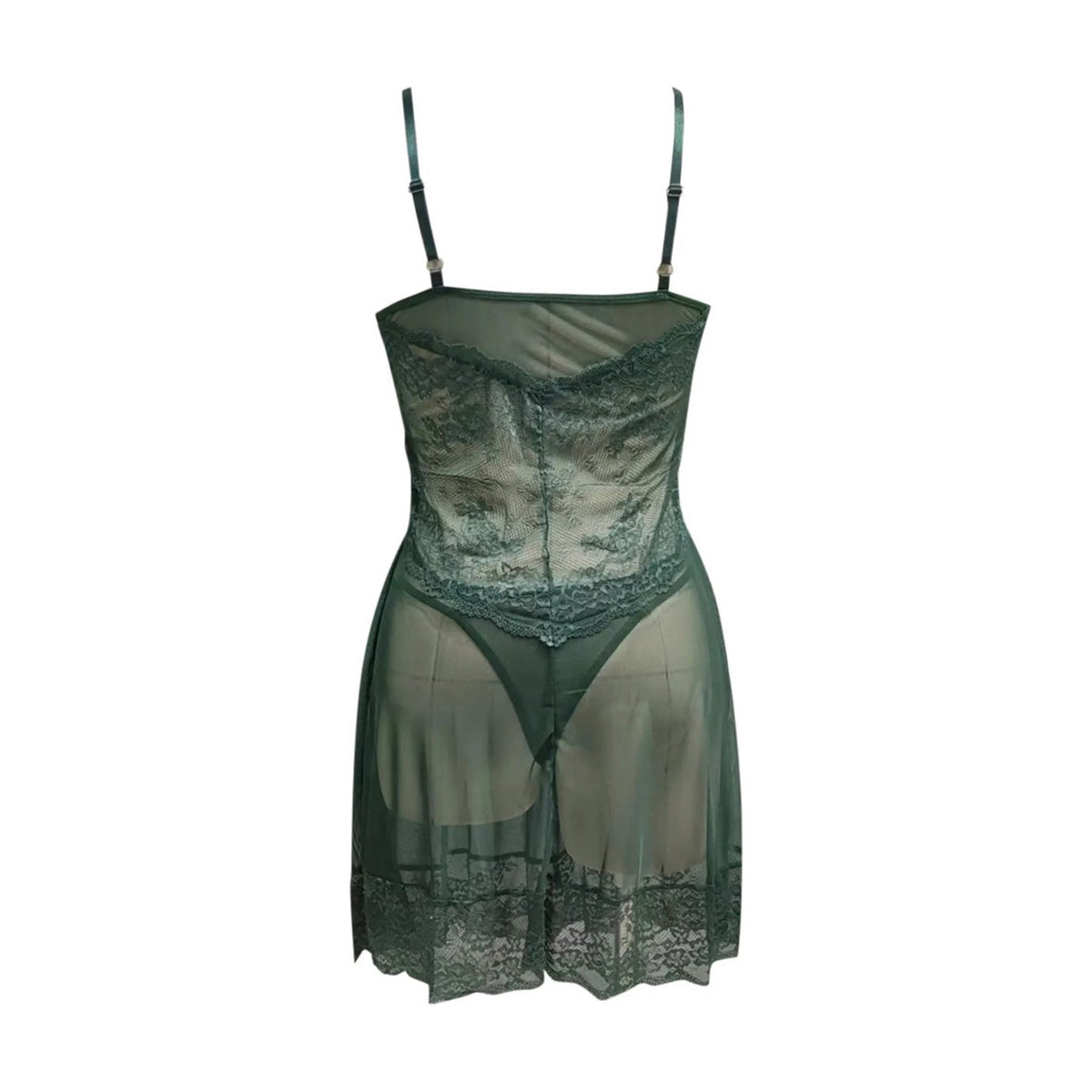 Transparante Nachtjapon Green Kermit