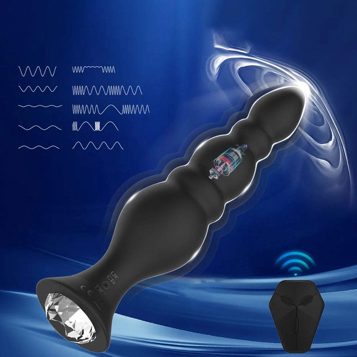 4-piece Butt Plug Set with Vibrator