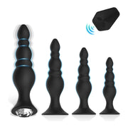 4-piece Butt Plug Set with Vibrator