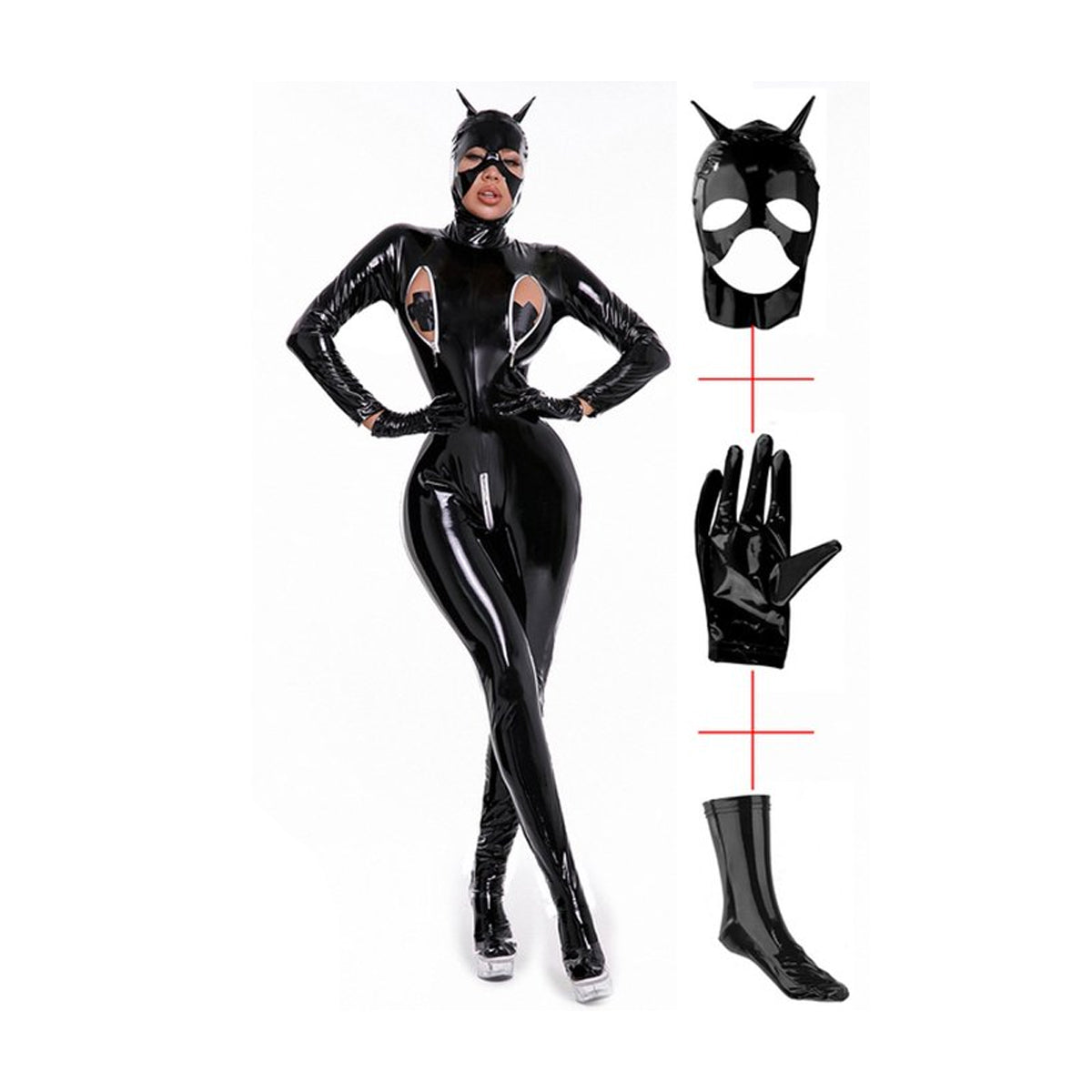 Jumpsuit met Handschoenen en Masker